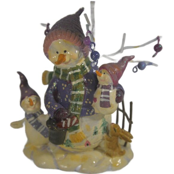 Home Interiors Snowman Tea Light Candle Lamp Vintage - Picture 2 of 3